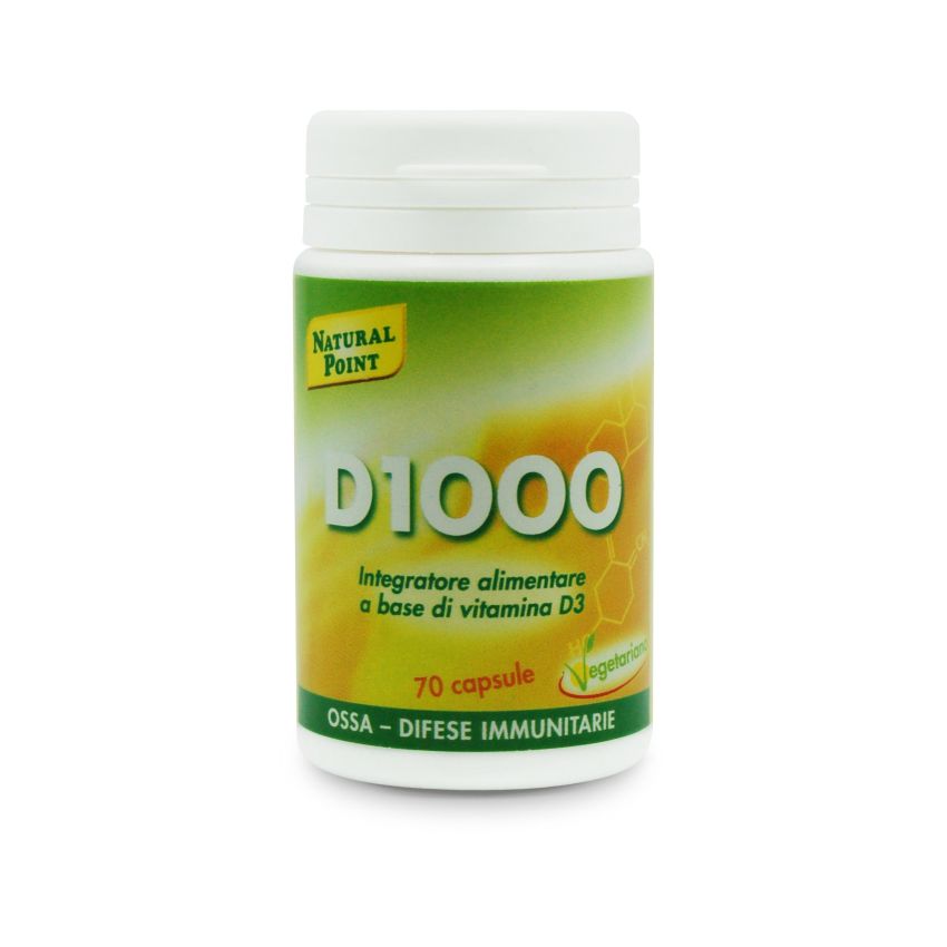 D 1000 Vitamina D Vegana - 70 Capsule Vegetali