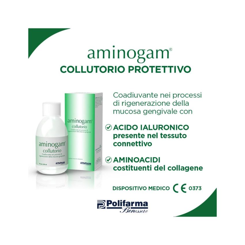 Aminogam Collutorio 200ml per la Salute Orale