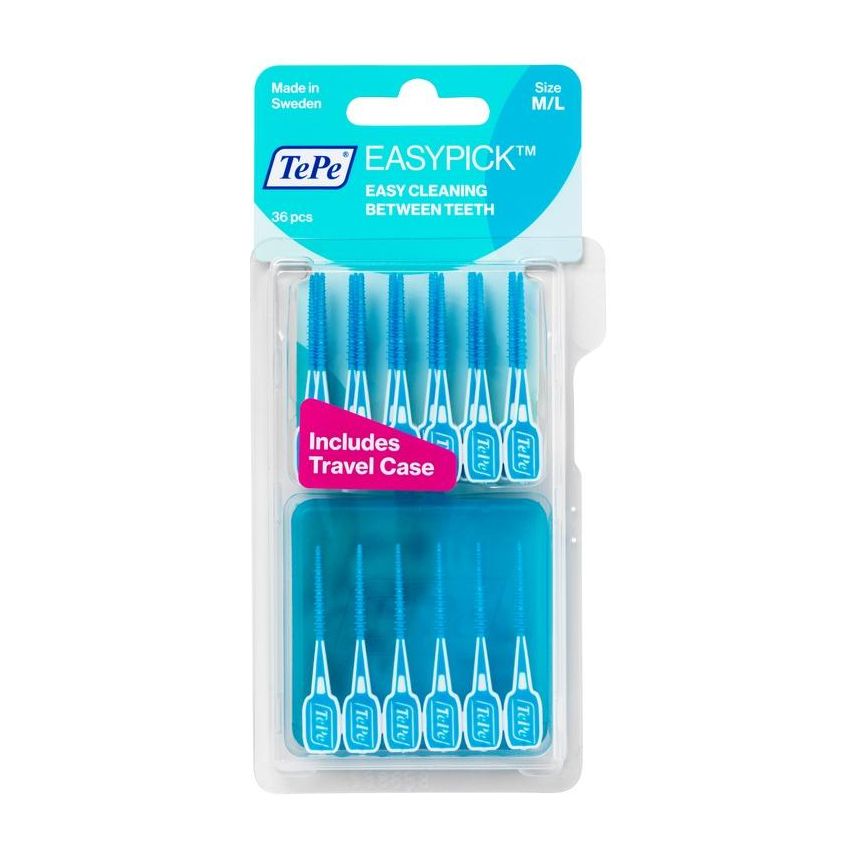 TePe EasyPick Misura Media/Grande in Blu - Pacco da 36 Pezzi