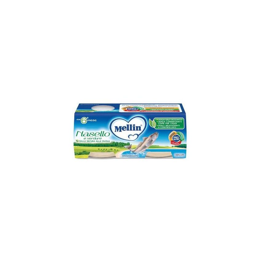 Mellin Omogeneizzato di Nasello, Pacco da 2x80g