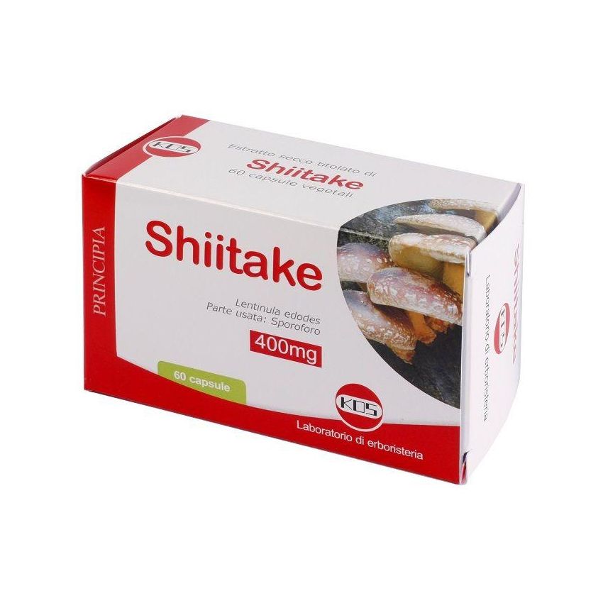 Kos Estratto Secco di Shiitake in Capsule, 60 Pezzi
