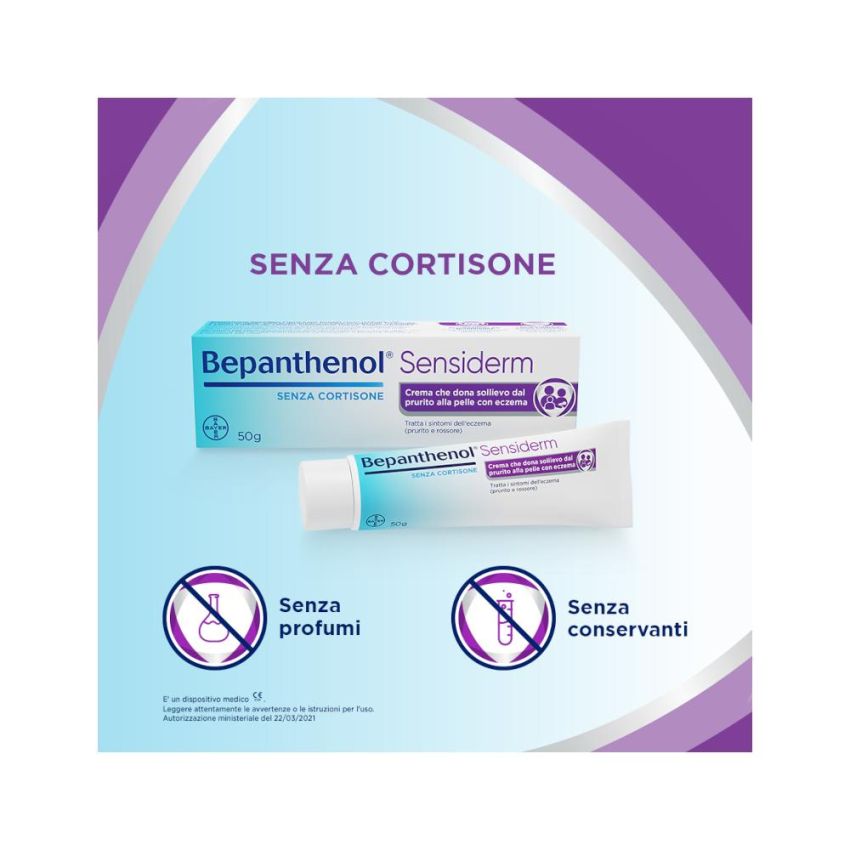 Bepanthenol Sensiderm Crema Idratante e Lenitiva 50g