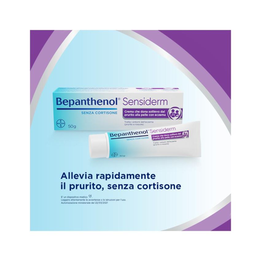 Bepanthenol Sensiderm Crema Idratante e Lenitiva 50g
