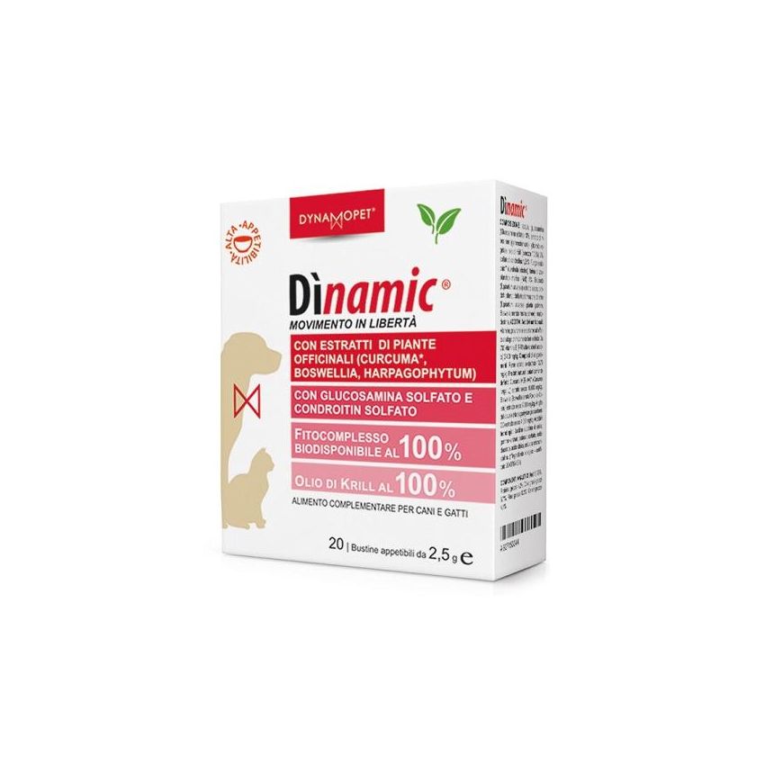 Dynamic Small: Alimento Complementare per Cani e Gatti - 20 Bustine da 2,5ml