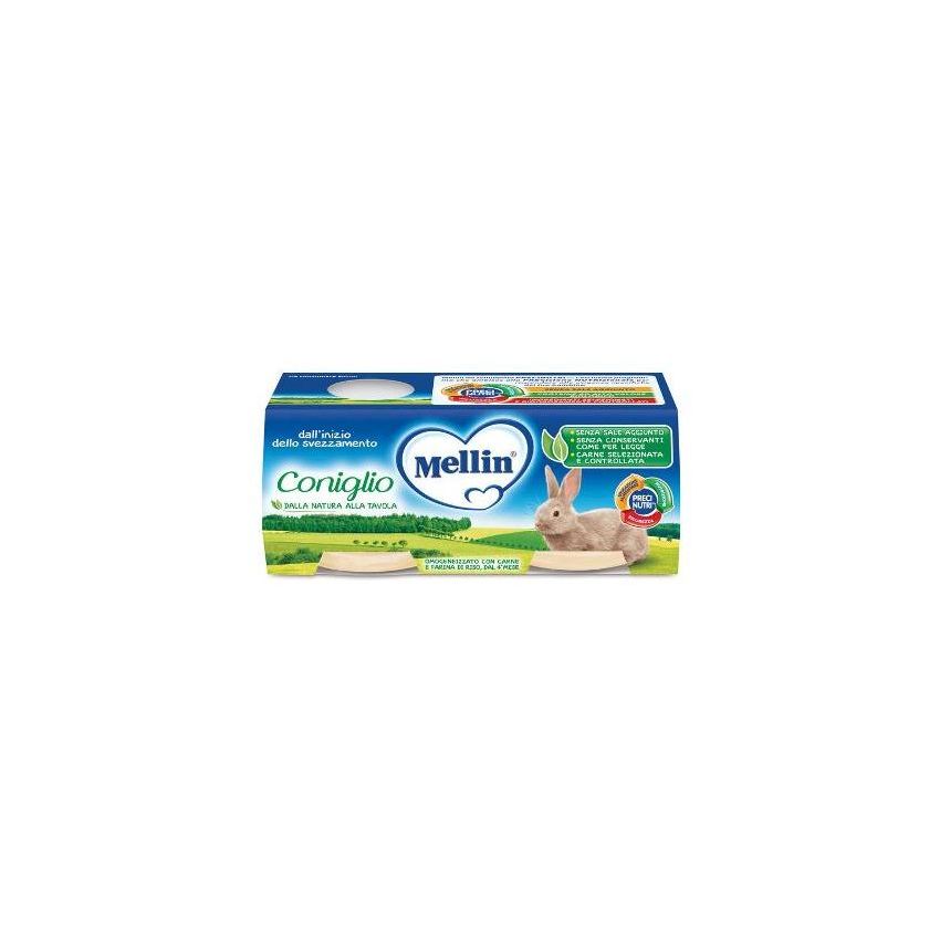 Mellin Omogeneizzato di Coniglio - Pacco Doppio da 120g