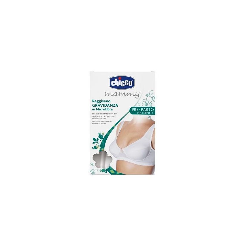 Reggiseno Antistress per Gravidanza in Microfibra Bianco, Misura 4C - Chicco