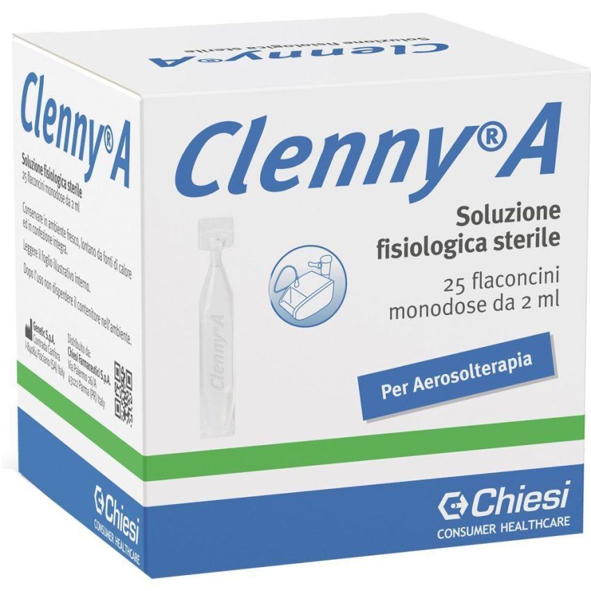 Clenny A - Soluzione Fisiologica Sterile - Pacco da 25 Flaconcini