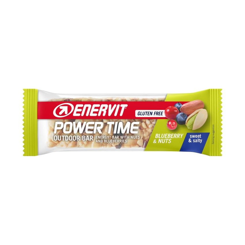 Enervit Power Time 30g - Snack Energetico con Arachidi e Mirtilli