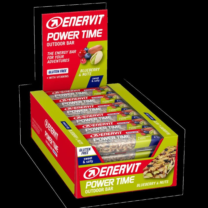 Enervit Power Time 30g - Snack Energetico con Arachidi e Mirtilli