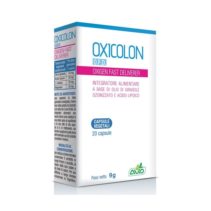 Oxicolon Capsule per la Consegna di Ossigeno - 20 Pezzi