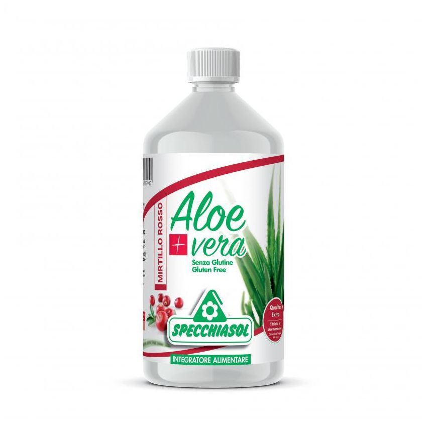 Succo di Aloe Vera e Mirtillo Rosso - 1 Litro