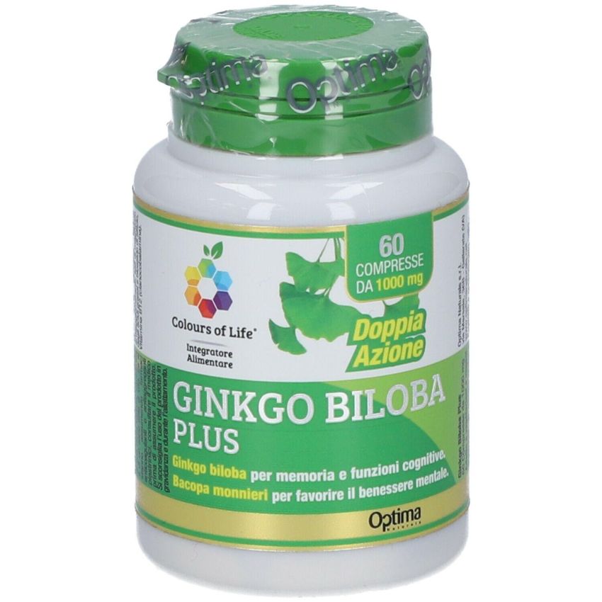 Ginkgo Biloba Plus - Integratore Naturale con 60 Compresse