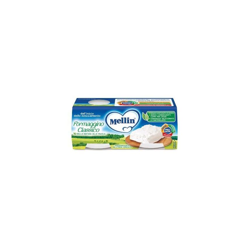 Mellin Formaggino per Bambini - Doppio Pack da 80 Grammi