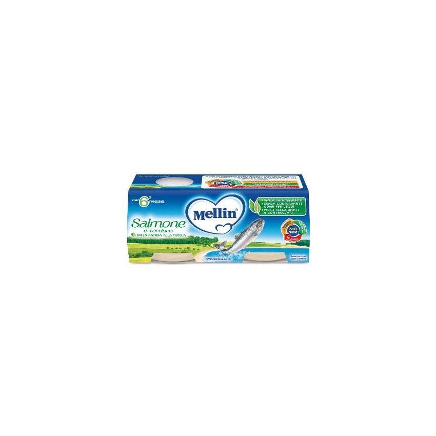 Mellin Omogeneizzato di Salmone - Pacchetto da 160g (2x80g)