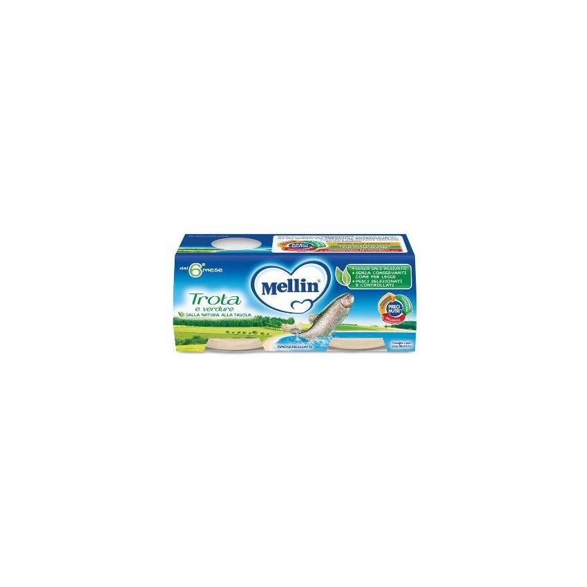 Omogenizzato di Trota Mellin - Doppio Pack 2x80g