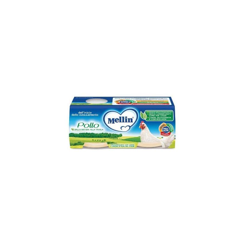 Mellin Omogeneizzato di Pollo - Doppio Pack da 80g