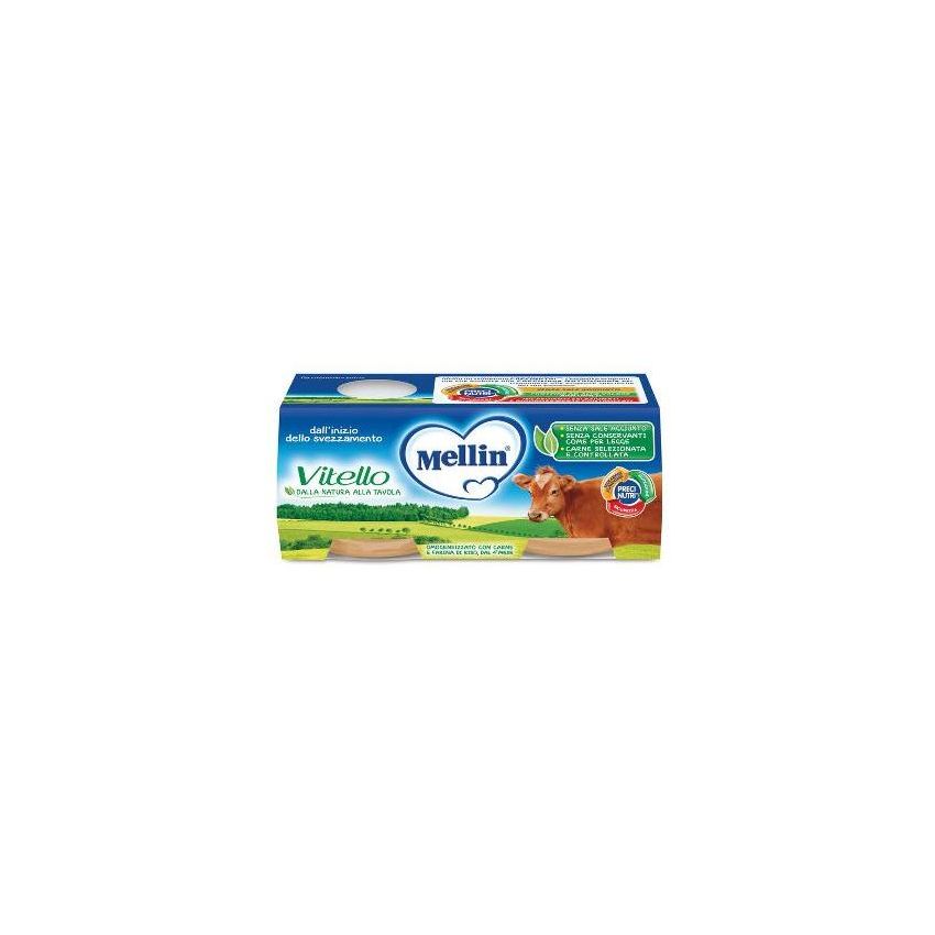 Mellin Omogeneizzato di Vitello per Bambini da 4 Mesi+ - 2x80g
