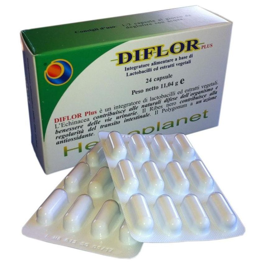 Diflor Plus - Integratore Probiotico - 24 Capsule da 11.04g