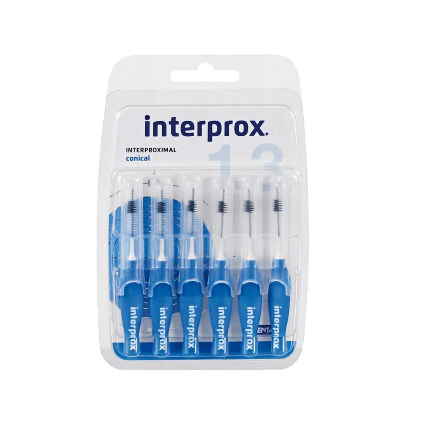Interprox Conical - Scovolini Interdentali da 1,3mm, Blister da 6 Pezzi