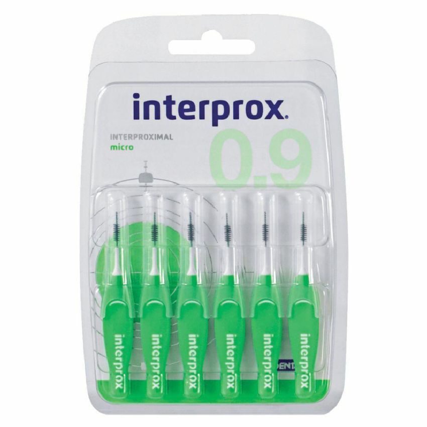Interprox Micro Scovolino Interdentale 0.9mm - Pack da 6 Pezzi