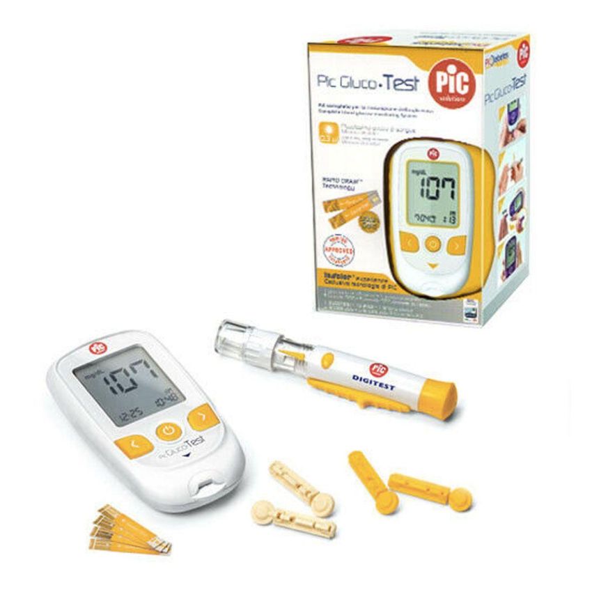 Kit per Controllo Glicemia Pic Glucotest con Glucometro