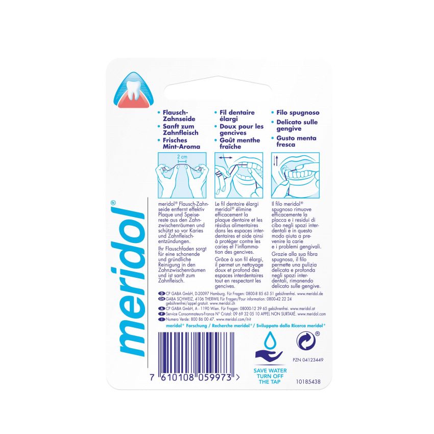 Filo Interdentale Cerato Meridol Expanded 40m