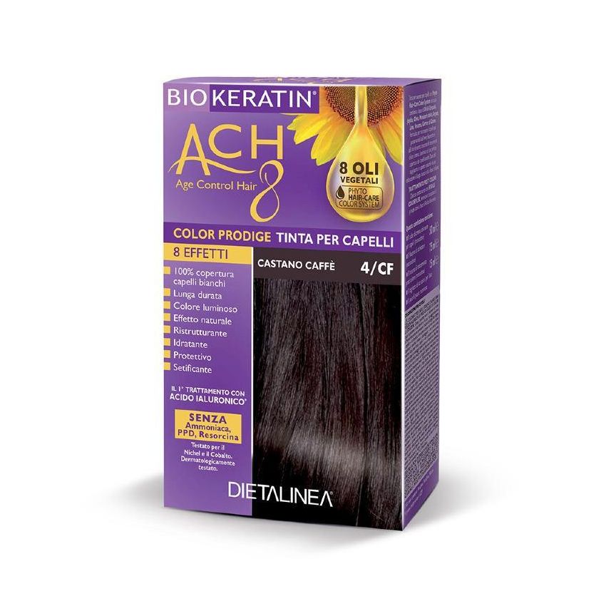 Biokeratin Ach8 Colorazione Capelli Castano Caffè 4/CF