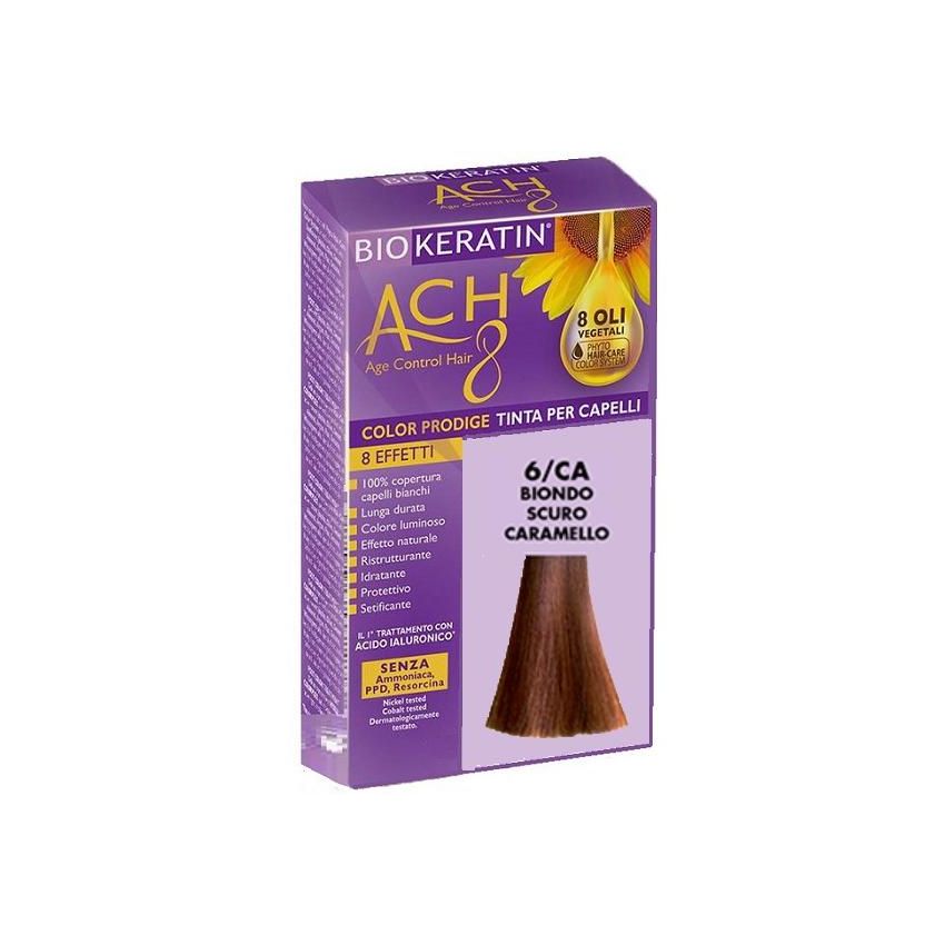 Biokeratin Ach8 Tinta per Capelli in Biondo Scuro Caramello 6/CA