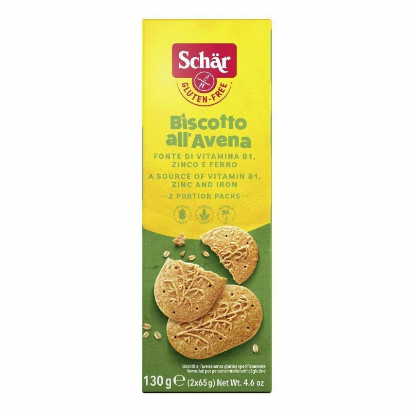 Biscotti Schar con Avena, Pacchetto da 130g