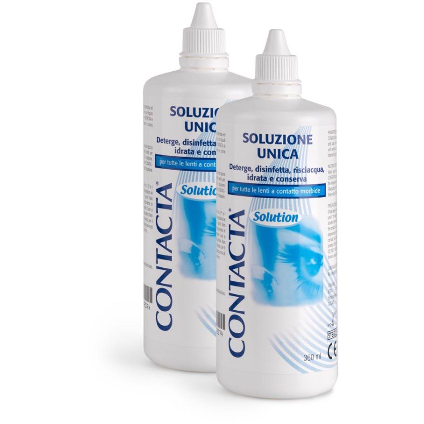 Contacta Soluzione Multiuso per Lenti a Contatto, Doppio Pack 360ml