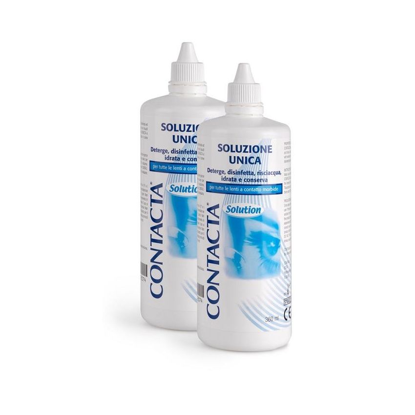 Contacta Soluzione Multiuso per Lenti a Contatto, Doppio Pack 360ml
