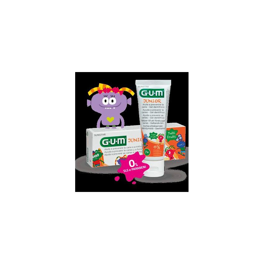Dentifricio Gusto Fragola per Bambini da 6+ Anni, Gum Junior - 50ml
