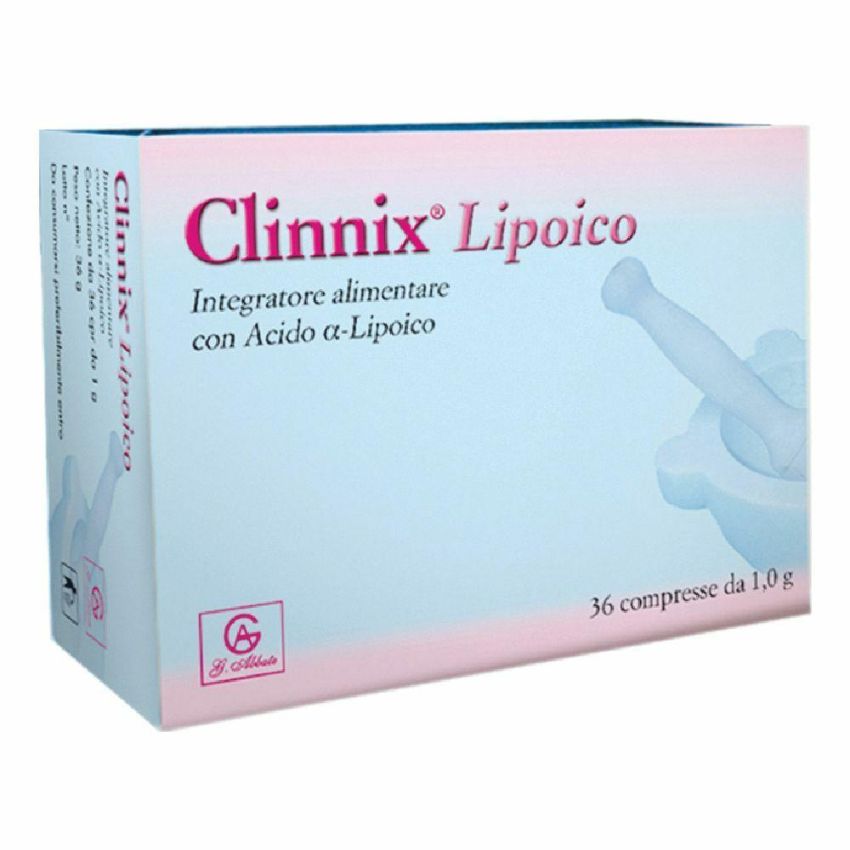 Clinnix Lipoico - Integratore di Acido Alfa-Lipoico - 36 Compresse