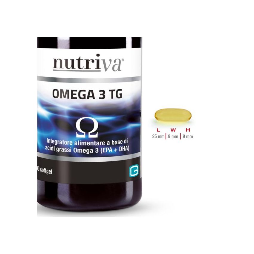 Nutriva Omega 3 TG - 90 Capsule Salutari per il Cuore