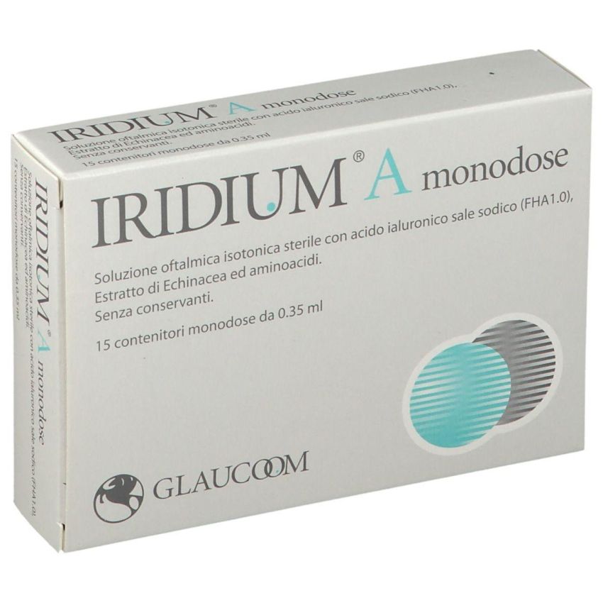 Iridium Monodose - Gocce Oculari Sterili 0,35 ml, 15 Pezzi