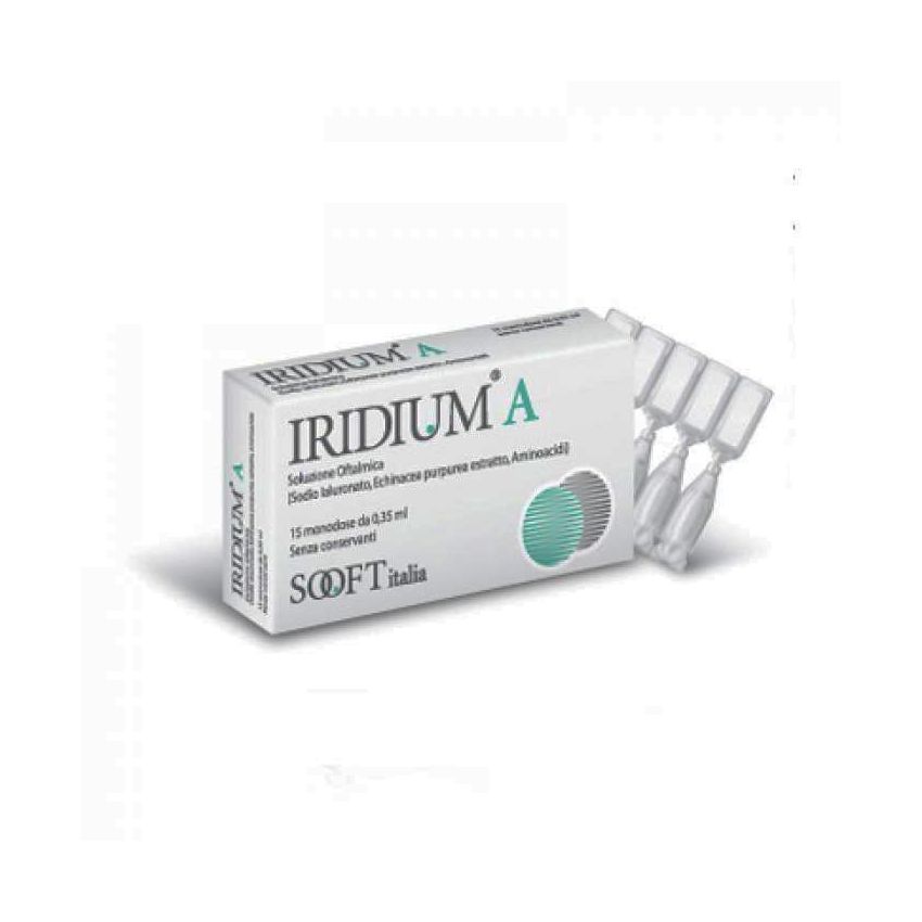 Iridium Monodose - Gocce Oculari Sterili 0,35 ml, 15 Pezzi
