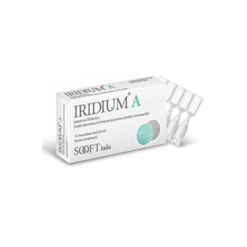 Iridium Monodose - Gocce Oculari Sterili 0,35 ml, 15 Pezzi