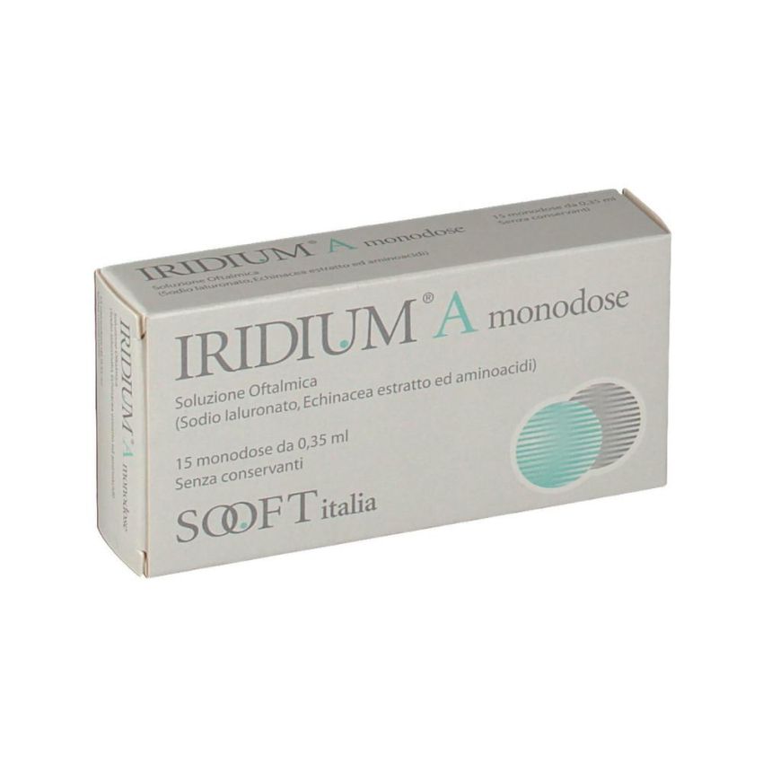 Iridium Monodose - Gocce Oculari Sterili 0,35 ml, 15 Pezzi