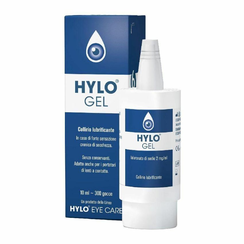 Hylo Gel Sostituto Lacrimale, Soluzione Oculare Idratante 10ml