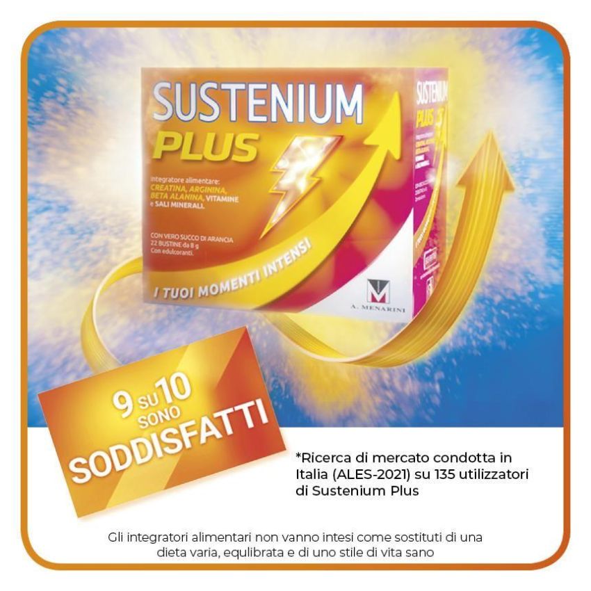 Sustenium Plus Integratore Energetico - 12 Bustine