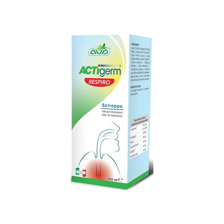 Actigerm Respiro - Sciroppo per la Salute Respiratoria, 250ml