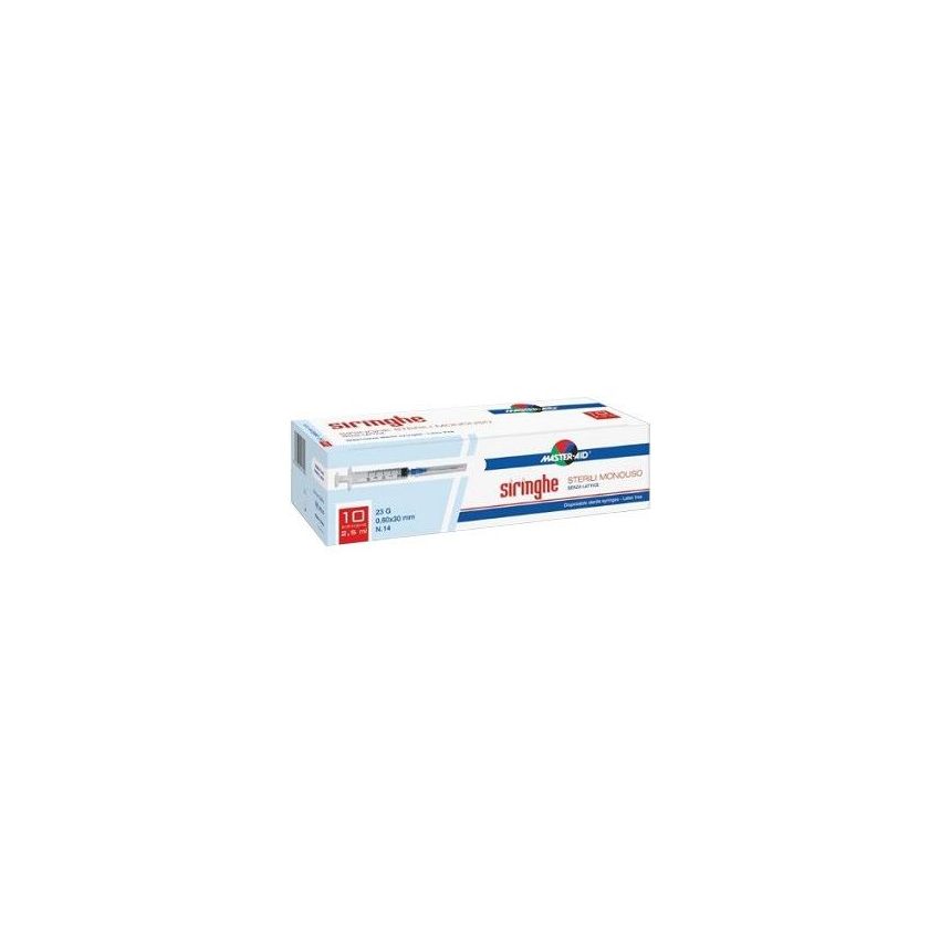 Master-Aid Siringa per Venipuntura da 2,5ml, Calibro 23, Set da 10 Pezzi
