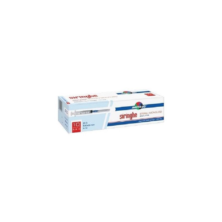 Master-Aid Siringa da 5ml per Venipuntura con Calibro 23 - Pacco da 10 Pezzi