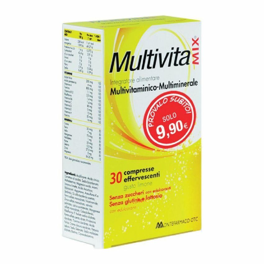 Multivitamix Effervescenti Senza Zucchero - 30 Compresse 15+15