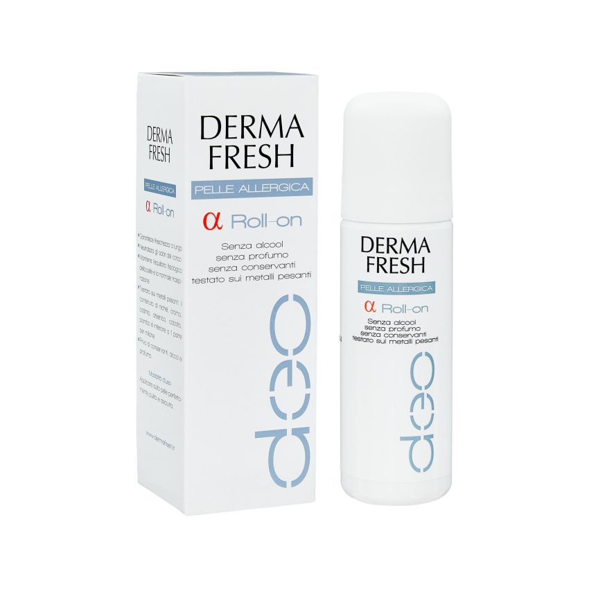 Dermafresh Roll-On Deodorante per Pelli Sensibili e Allergiche, 75ml