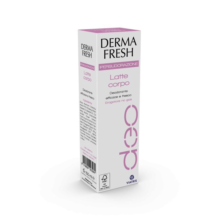 Dermafresh Deodorante Latte Corpo per Ipersudorazione - 100ml