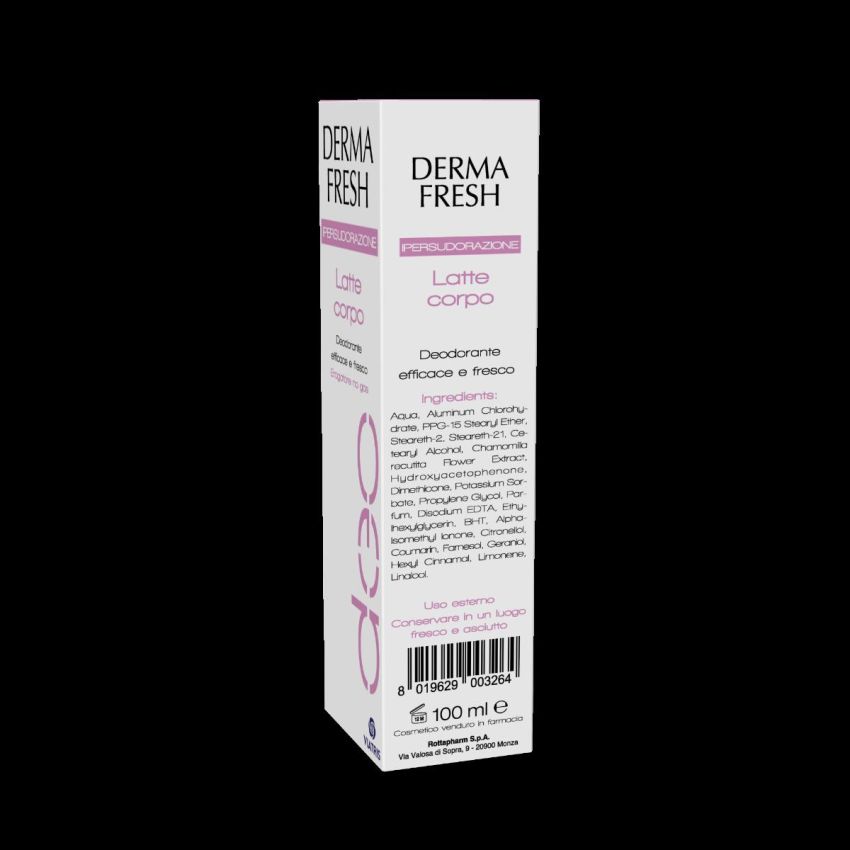 Dermafresh Deodorante Latte Corpo per Ipersudorazione - 100ml