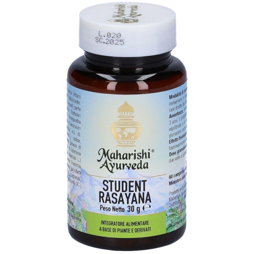 Rasayana Student - Integratore Alimentare, 60 Compresse