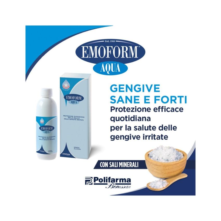 Emoform Aqua Collutorio per Igiene Orale, 300ml