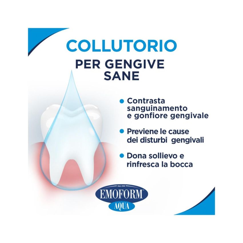Emoform Aqua Collutorio per Igiene Orale, 300ml